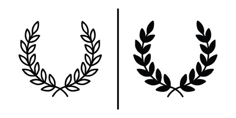 Laurel Wreath: A captivating close-up showcases an elegant laurel wreath, a timeless symbol of victory and achievement, depicted with intricate detail and artistic flair.
