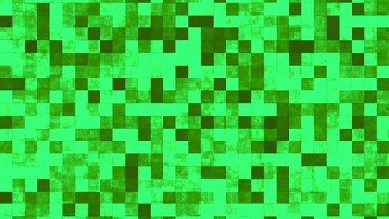 Green pixelated background with varying shades and textures
