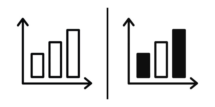 Economic Trend Indicators: Graphic representations of economic metrics, charting trends in black and white. This visual captures both growth and decline for analysis and strategic decision-making. 