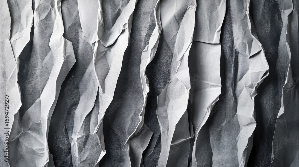 Poster textured gray fabric surface with wrinkles and folds for design use