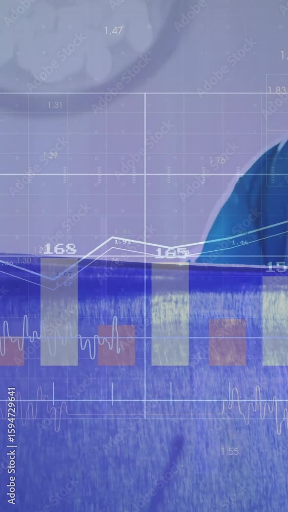 Poster animation of data processing over diverse surgeons