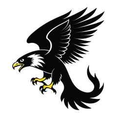 Hunting Eagle Silhouette vector