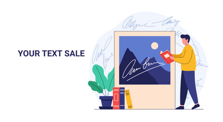 Art Dealer Character Researching Provenance of a Signed Photograph for a Private Sale