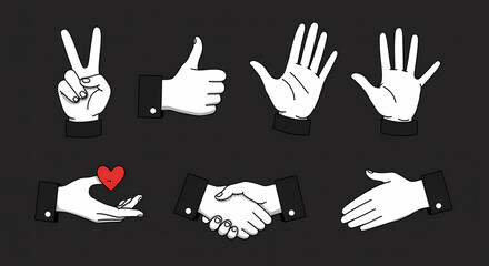 hand gestures set