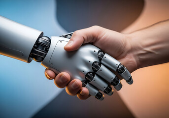 Futuristic Artificial Intelligence Technology Concepts with Robots, Neural Networks, and Digital Interfaces"