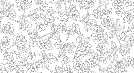 Obraz premium Intricate floral pattern digital art abstract organic design repeating motifs detailed line art background