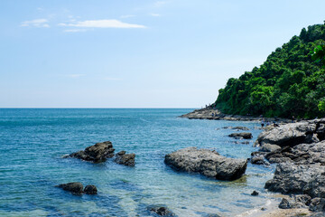 beach and rocks