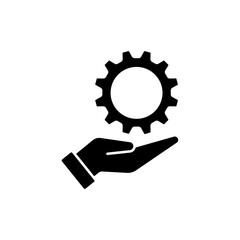 Icon a hand holding, isolated against a clean background.
