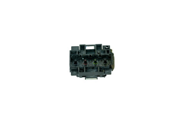 used print head from an inkjet printer isolated on transparent background. PNG image