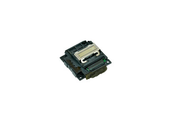 used print head from an inkjet printer isolated on transparent background. PNG image