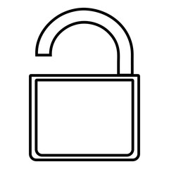 unlock icon line art picture