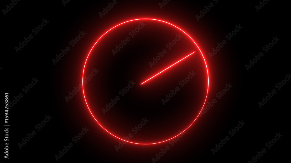 Poster glowing red neon circle abstract background dark red light graphic element diagonal line image