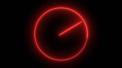 Glowing Red Neon Circle Abstract Background Dark Red Light Graphic Element Diagonal Line image
