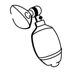 A doodle style icon showing file rack
