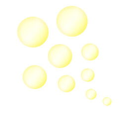 abstract golden bubble sphere