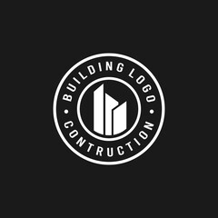 building icon logo design, building vector, construction, property, high-rise building, urban, generic building logo, building symbol, hotel, success, real estate, property business, badge, emblem