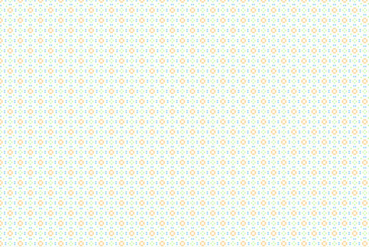 Subtle geometric pattern features light yellow and blue repeating elements