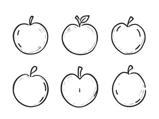 plum line art vector illustration