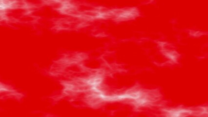 Red Background with White Cloud- Like Shapes Abstract Texture