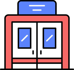 Emergency Room vector icon stock illustration