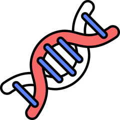 DNA Strand vector icon stock illustration