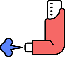 Inhaler vector icon stock illustration