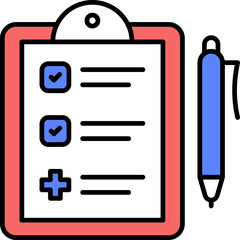 Prescription vector icon stock illustration