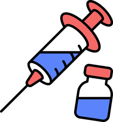 Syringe vector icon stock illustration