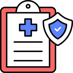 Health Insurance vector icon stock illustration