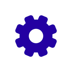 Icon a gear solid, isolated against a clean background.
