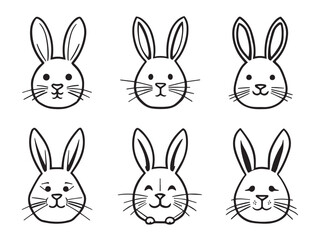 rabbit jumping pose illustration