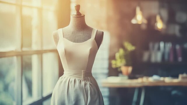 Seamstress craft: garment task, thread detail, textile shape, needle action, fashion aim, pattern line, apparel effort, design focus, clothing skill, material build, tailoring process