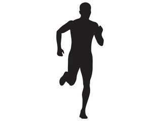 MAN RUNNING SILHOUETTE