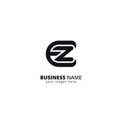 Alphabet EZ Letter Logo, Bold Monogram Design.