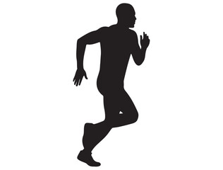 MAN RUNNING SILHOUETTE