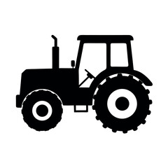 Trencher machine used in construction and digging Silhouette Vector illustration