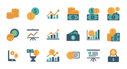 Financial Icons Set