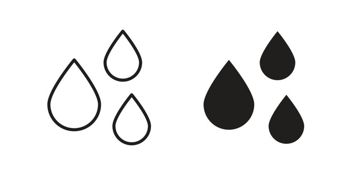 water drop clipart outline