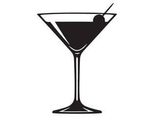 MARTINI GLASS SILHOUETTE