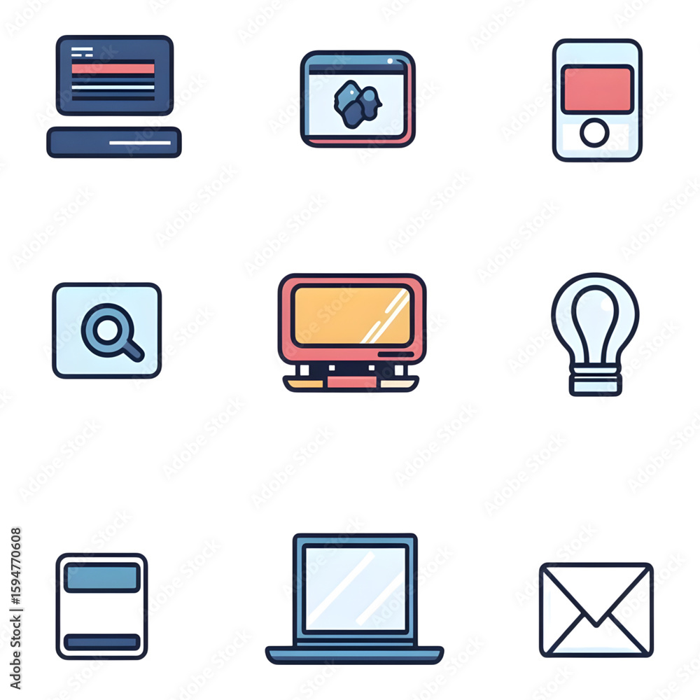 Poster exploring digital tools and interfaces a guide to modern technology in graphic design