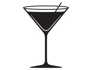 MARTINI GLASS SILHOUETTE