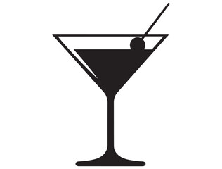 MARTINI GLASS SILHOUETTE
