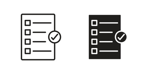 Requirements icon vector, solid illustration, pictogram isolated color editable