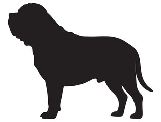 MASTIFF DOG SILHOUETTE