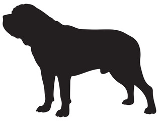 MASTIFF DOG SILHOUETTE