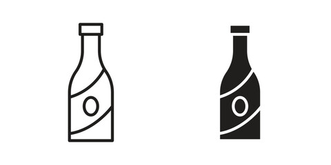 Olive oil icon vector, solid illustration, pictogram isolated color editable