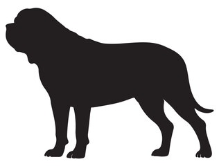 MASTIFF DOG SILHOUETTE