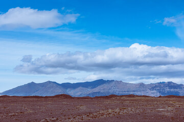 Vulkanische Berglandschaft in Island