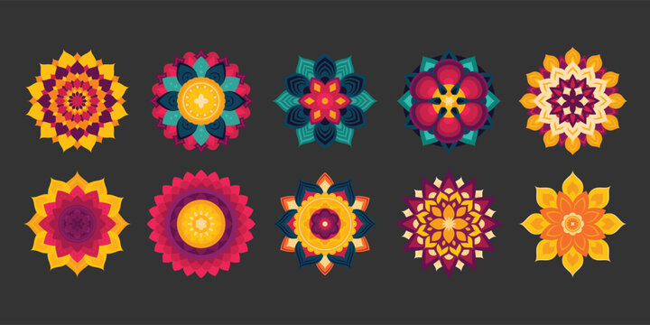 diwali festival, Minimalist rangoli design