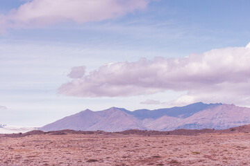 Vulkanische Berglandschaft in Island